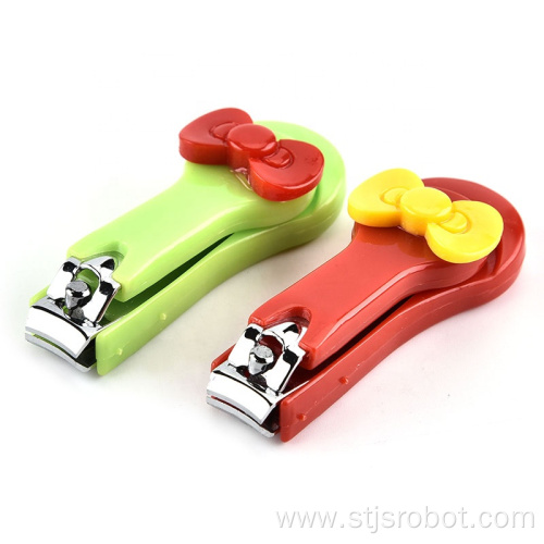 Hot sell OEM safely Lovely stainless steel bowknot design nail clipper